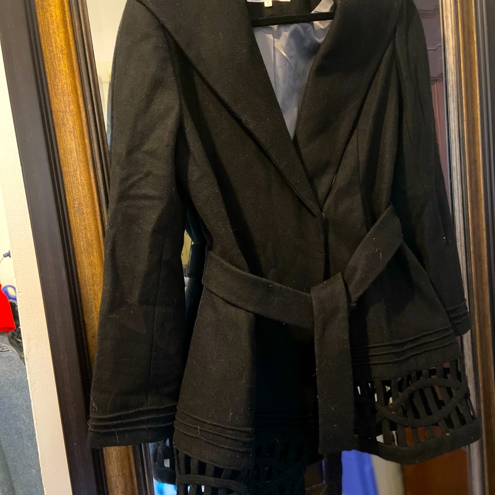 Women’s Peacoat With Cut Outs